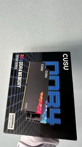 Memória RAM CUSU DR360 Series RGB DDR4 16GB 2x8GB 3200MHz