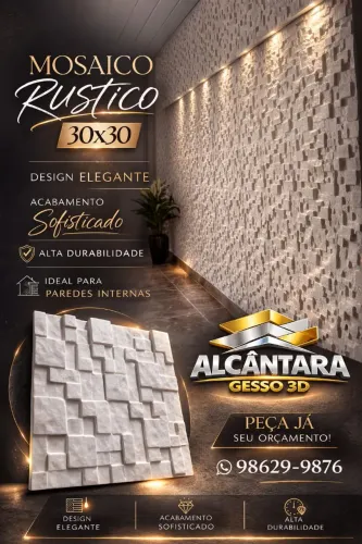 Placas de gesso 3d