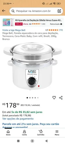 Panela de cera quente