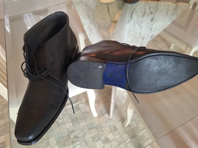 Bota Masculina Social Fascar Preta em Couro