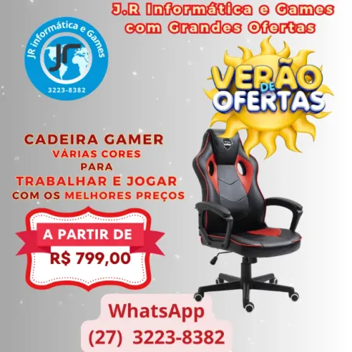 Super Promoção: Cadeira Gamer ou trabalho, para Jogos ou Escritórios