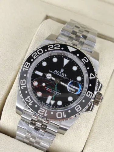 Relogio Rolex GMT Bruce Wayne da VSF V3 Super C RECEBEU VOCE PAGA EM 10X SEM JUROS