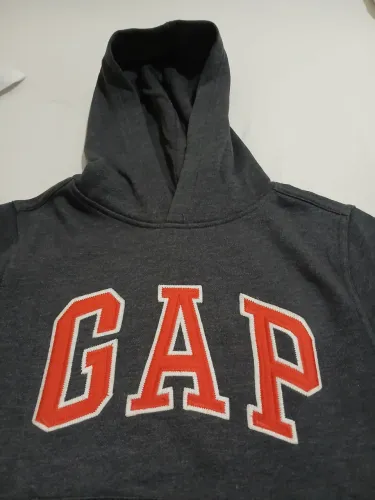 Blusa com capuz e bolso canguru cinza infantil 