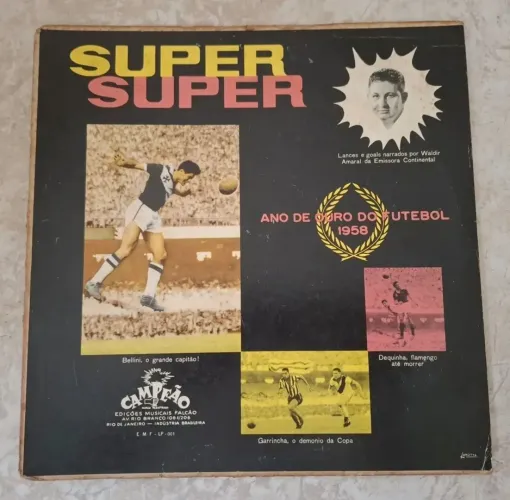 Lp Vinil Vasco da Gama Super Super Campeão Carioca de 1958 Raríssimo