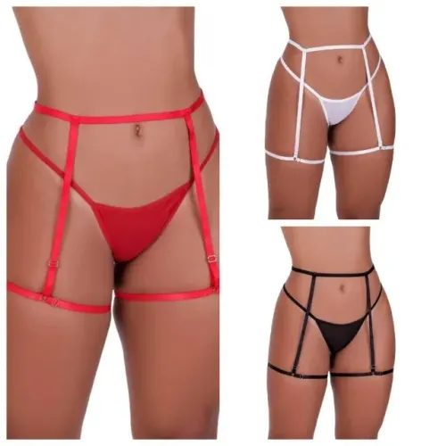 CINTA LIGA TODA REGULÁVEL SEXY LINGERIE PREÇO DE REVENDA KIT C/ 1 PAR,