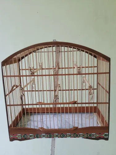 Gaiola Coleiro Papa capim com capa