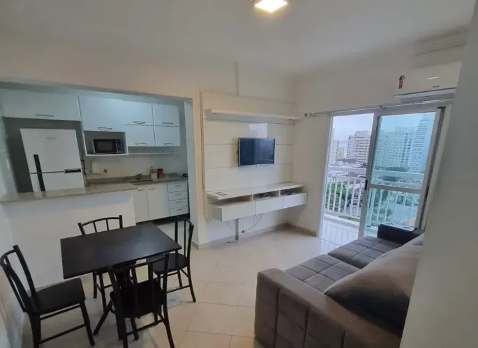 Imóvel para aluguel 1 Dorm mobiliado, lazer, na Ponta da Praia em Santos
