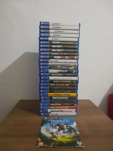 28 jogos de ps4, lote de ps4 incrível ( oportunidade ) 