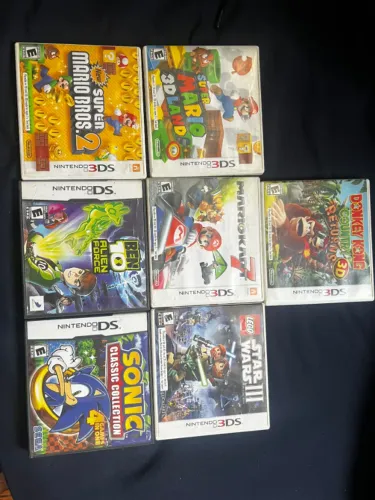 Lote de jogos de 3DS e DS