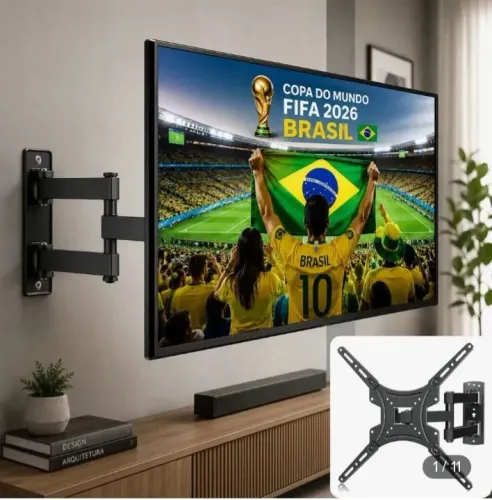 Vendo suporte articulado para tv ate 65 polegadas