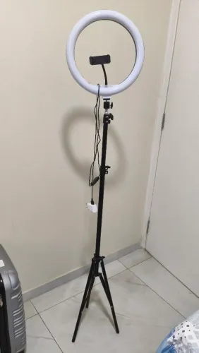 Suporte para celular + Tripé + Ring Light Completo 26cm