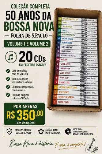 Coleção 50 anos de bossa nova,perfeito estado,alguns no plástico ainda! 