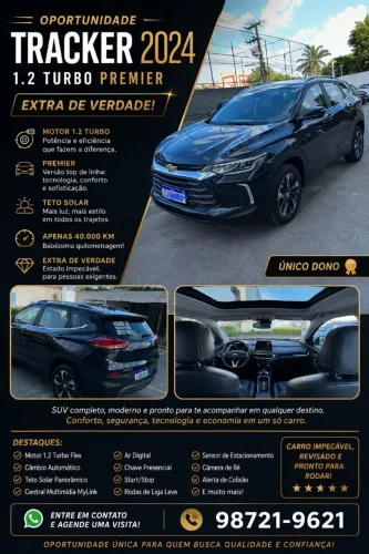 Chevrolet Tracker Premier 1.2 Turbo 12V Flex AUT 2024