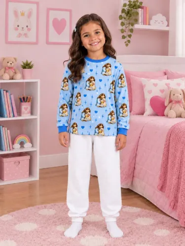 Conjunto Fleece quentinho tamanho 6