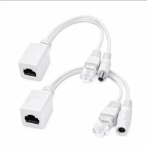 PAR ADAPTADOR POE RJ45 P4 IDEAL PARA CÂMERAS