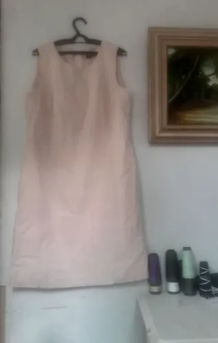 Vestido de linho com viscose