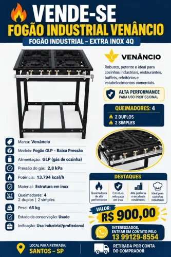 Fogão Industrial Venâncio