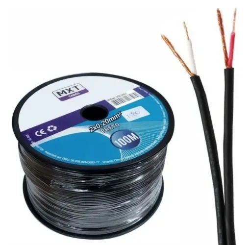 Cabo De Áudio Stereo Philips Blindado - 1 Metro