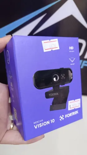 Webcam Fortrek Vision 10 720p HD USB 2.0 Microfone -Cancelamento de Ruído - Loja Coimbra