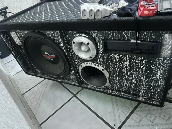 Caixa de Som estilo Automotiva Completa JFA + Taramps 3000 + Usina 120A + Pioneer