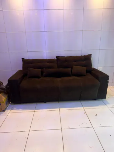 Sofá 3 Lugares Muito Confortável