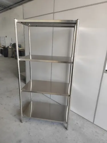 Estante Inox 1,10x0,40x1,80m 4 Prateleiras Promoção