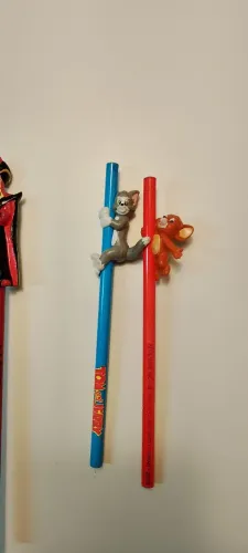 Conjunto 3 lápis Disney tom e Jerry vintage anos 90