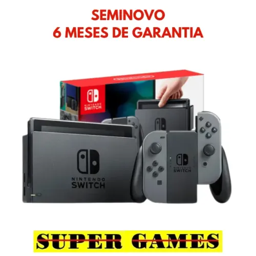 Nintendo Switch V1 impecável, Loja física desde 2004, próximo ao metrô, AvaliamosTroca.