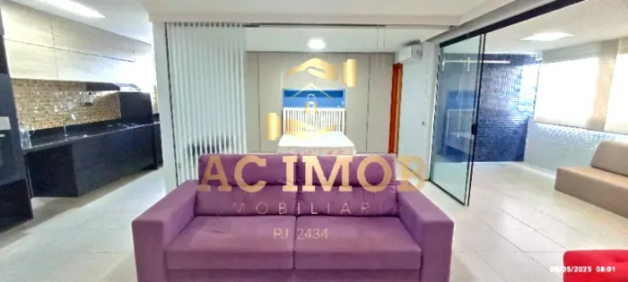 Apartamento mobiliado de Alto Padrão para Locação em Alphaville I, Salvador-BA: 1 Quarto,