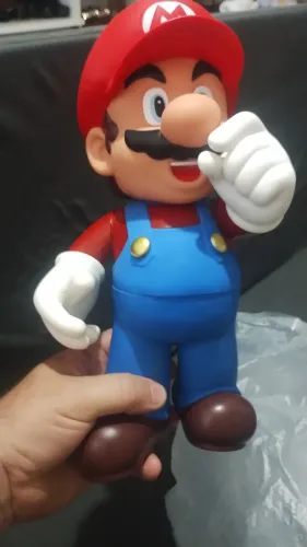 Super Mario Bros+ tubo. 30cm ,não e 3D . Peso 1 kg rico em detalhes
