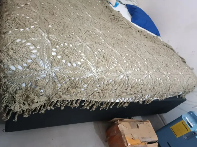 Colcha de crochê