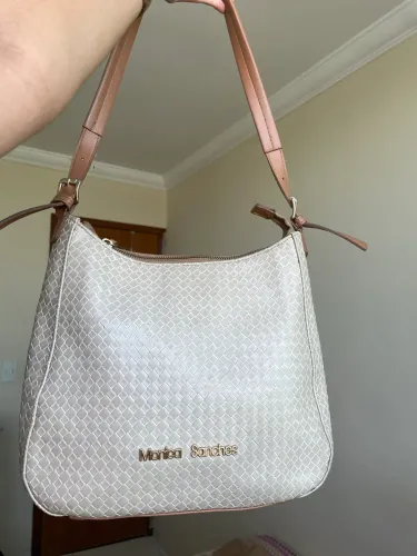 Bolsa Monica Sanches Bege - Bem Conservada