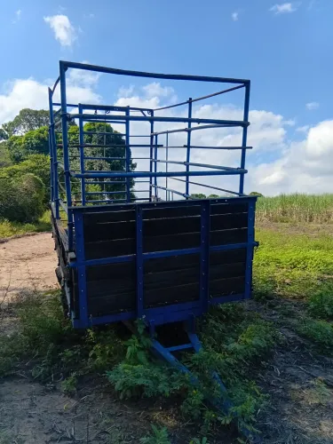 Vendo uma carreta com gaiola reforma ótimo estado