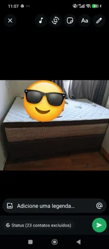 Cama box casal , base mais colchão