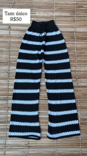 Calça de tricô