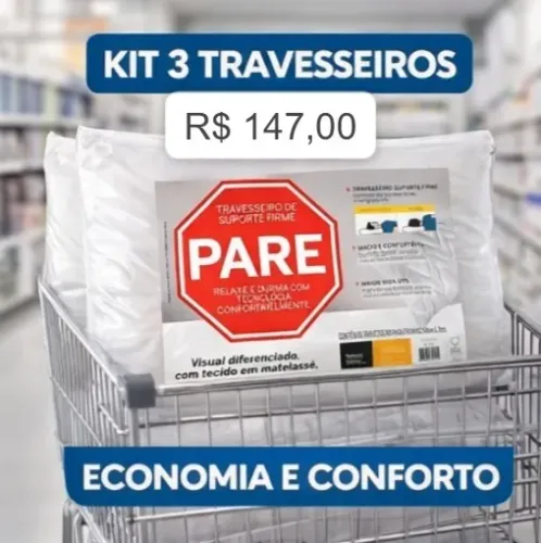 Kit 3 Travesseiros Pare