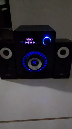 Caixa De Som Bluetooth Subwoofer 2.1 Amplificador De Som Bivolt - Knup para Pc notebook