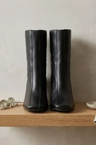 Bota feminina couro 