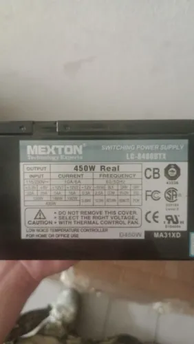 Fonte de 450w real preta (vender rápido)