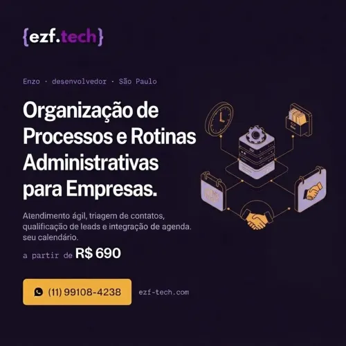 Organização de Processos e Rotinas Administrativas para Empresas