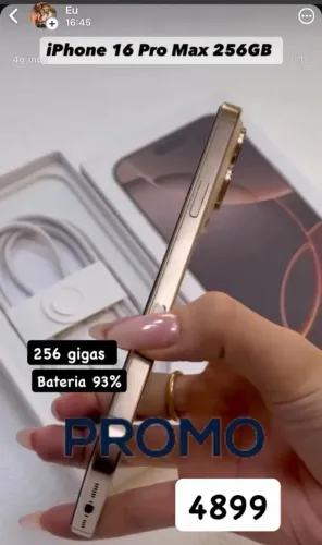 iphone 16 pro Max 256 gigas