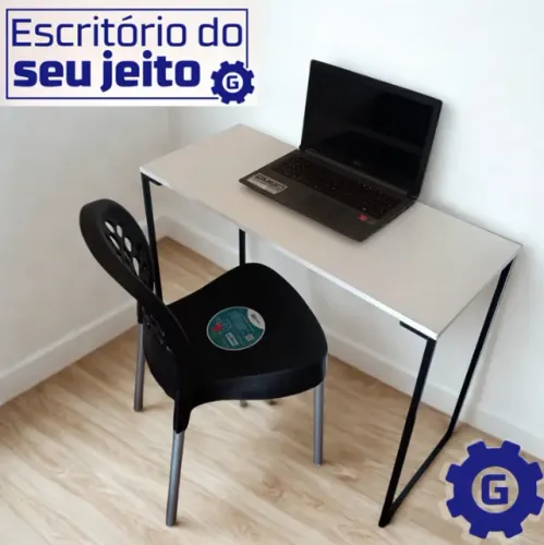 Mesa Estilo Industrial NOVA Multiuso para Escritório Notebook Computador Estudo Birô Gamer