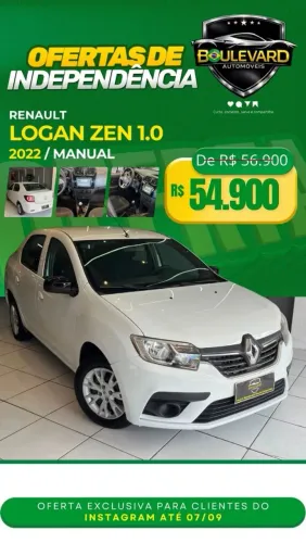 Renault Logan Zen Flex 1.0 12V 4P Mec. 2022