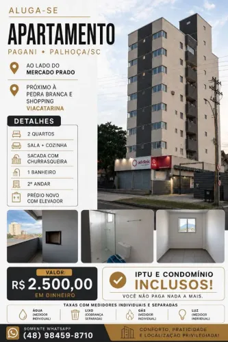Aluga-se apartamento pagani