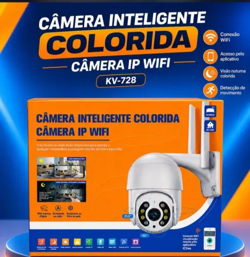 Câmera inteligente colorida