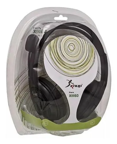 Fone De Ouvido Headset Microfone Xbox 360 Kp-324 Knup