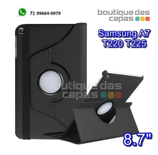Capa case giratória 360 tablet samsung tab A7 lite 8.7 T225 T220 2021