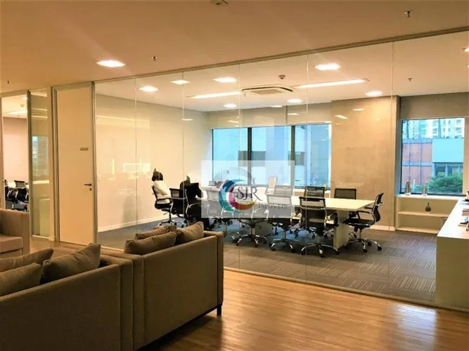 Laje corporativa com 754,00m² com 46 vagas de garagem - 5 salas de reuniões- estação de tr