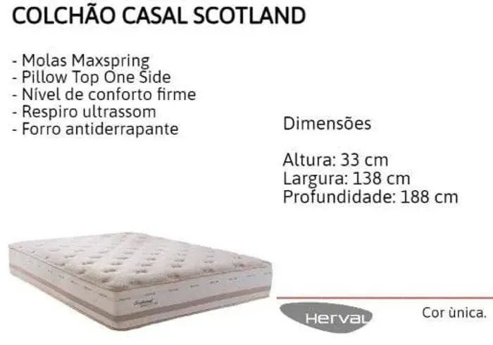 Quarto colchão casal molas Ensacadas
