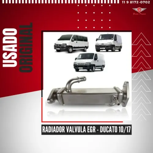 radiador valvula egr - ducato 2010 a 2017